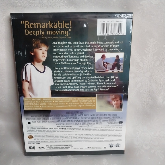 💛 NIP Pay it Forward DVD - Picture 3 of 5